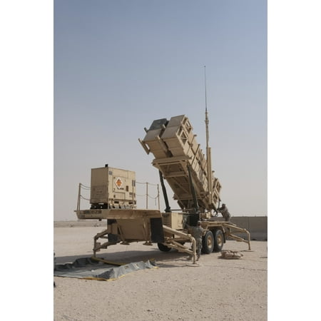 August 29 2009 - US Army soldiers power-up a MIM-104 Patriot surface-to-air missile system at an undisclosed location in Southwest Asia Poster