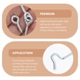 thumbnail image 3 of Window Door Hook Wooden Fence Eye Swivel Hooks Screen Cabin and Latch Gate 4 Sets, 3 of 6