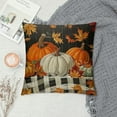 thumbnail image 2 of Shiartex Throw Pillows for Couch Waterproof Throw Pillow Covers Outdoor Fall Pillow Covers for Bed Sofa, Happy Fall Y'all Thanksgiving Autumn Leaf Pumpkin Fall Decorations for Home, 2 of 5