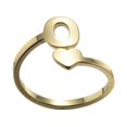 thumbnail image 1 of Bagues à Ouverture de Lettres Anglaises en Acier Inoxydable pour Filles, Bijou Rétro, Meilleur Cadeau pour une Personne Aimée, 1 of 1