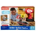 thumbnail image 6 of Fisher-Price Drillin’ Action Tool Set 10-Piece Preschool Pretend Construction Play Set with Sounds, 6 of 6
