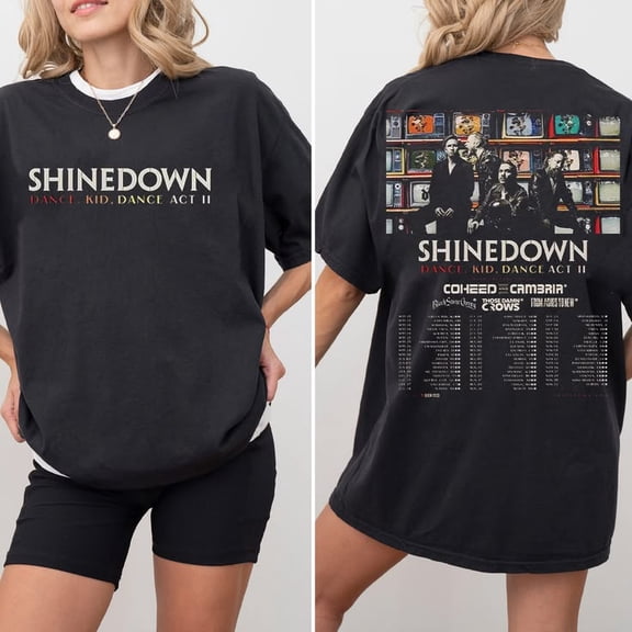 Shinedown 2026 World Tour All Across T-shirt Sizes S-5XL