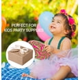 thumbnail image 4 of Treat Boxes Small Gift Boxes with Ribbon Candy Bakery Boxes for Christmas Birthdays Party 50 Pcs Brown, 4 of 7