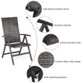 thumbnail image 3 of Costway 2 PCS Rotin Pliant Chaises Inclinables en Osier Extérieur Chaises Portables Accoudoir, 3 of 10