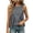 *Gray, variant on ClodeEU Women's Round Neck Sleeveless Ruffle Flowy Babydoll Tank Top,Solid Loose Casual Summer Camisole Blouse Black,Women's Plus L