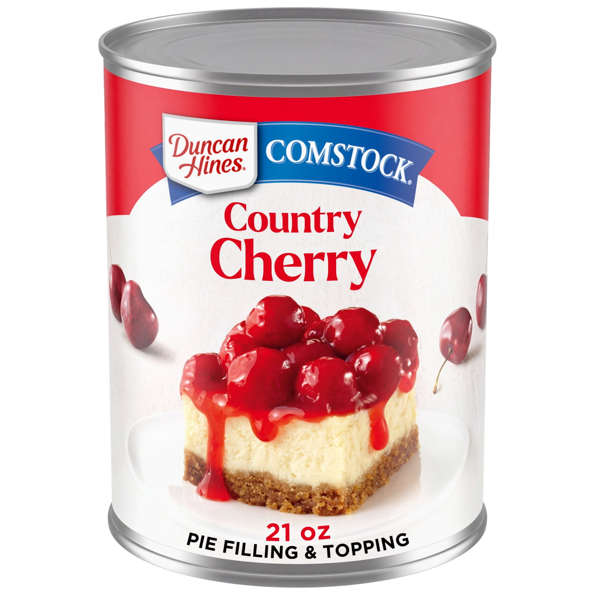 Duncan Hines Comstock, Cherry Pie Filling and Topping, Ready to Use, 21 oz.