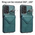 thumbnail image 3 of Allytech Galaxy A52 4G/5G Case Wallet with Cards Holder & Detachable Shoulder Strap, Ring Holder Kickstand Vintage PU Leather Shockproof Wallet Case Cover for Samsung Galaxy A52 4G/5G - Green, 3 of 14
