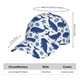thumbnail image 2 of Fotbe Whale Gorro Clásico de Béisbol, Gorra Ajustable con Broche Snapback, Gorro de Exterior de Algodón Suave, 2 of 6