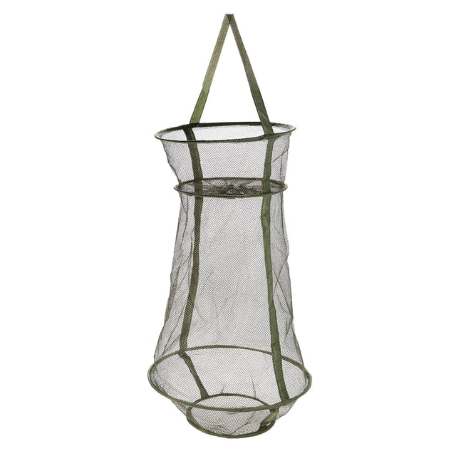 3 Layers Quick-dry Fishing Net Trap Net Mesh Net Folding Shrimp Nets Cage Fishing Tackle 4 Sizes