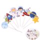 thumbnail image 3 of 16 adornos para cupcakes de astronauta espacial, decoración para tartas, fiestas temáticas espaciales, cumpleaños infantiles, baby shower, tamaño pequeño., 3 of 5