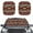 Red Aztec Tribal Gemoetric, variant on Yuyamidu Aztec Tribal Gemoetric Car Sun Shade Windshield Red Windshield Cover Car Accessories for Audo Truck Van 2 Pcs Easy to Install Sun Visor for Car Windshield