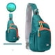 thumbnail image 3 of Peicees Mochila pequeña con bandolera, impermeable, unisex, bandolera en el pecho, 3 of 5