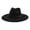 Black, variant on Timeless Fedora Hat For And – Wide Brim Jazz Style With Ethnic Design Flat Unisex Fashion Headwear, OTHER
