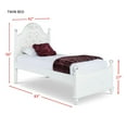 thumbnail image 3 of Picket House Furnishings Annie Twin Bed with Storage Trundle in White, 3 of 7