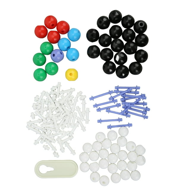 Organic Chemistry Set, Practical Efficient Bright Colour Molecular Model Kit Fine Workmanship for Teaching for