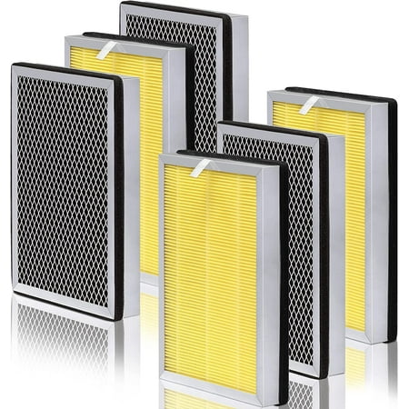 

DAJDAH [Pet Allergy Ver.] MA-25 Filter Compatible with MA-25 Filter Replacement H13 HEPA Filter Models MA-25-W MA-25-B and MA-25-S Air Purifier | Especially for Odors/Dander 6-Pack