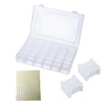 thumbnail image 1 of Plastic Embroidery Floss Organizer Box Container Cross Stitch 36 Grid Thread Bobbins Container Cross Stitch DIY Sewing Storage, Type 1, 1 of 7