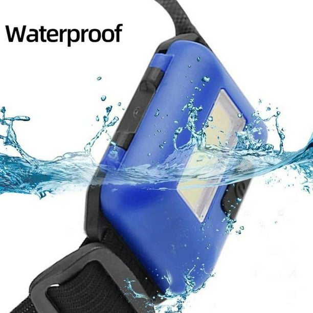 3 modos fuerte LED COB 3 faros para acampar al aire libre mini linterna (azul) Tmvgtek excursión de campamento