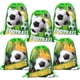 thumbnail image 1 of 10 bolsas con cordón para regalos de fiesta de fútbol, bolsas de regalo con temática deportiva para niños, suministros de decoración para fiestas de cumpleaños, 1 of 6