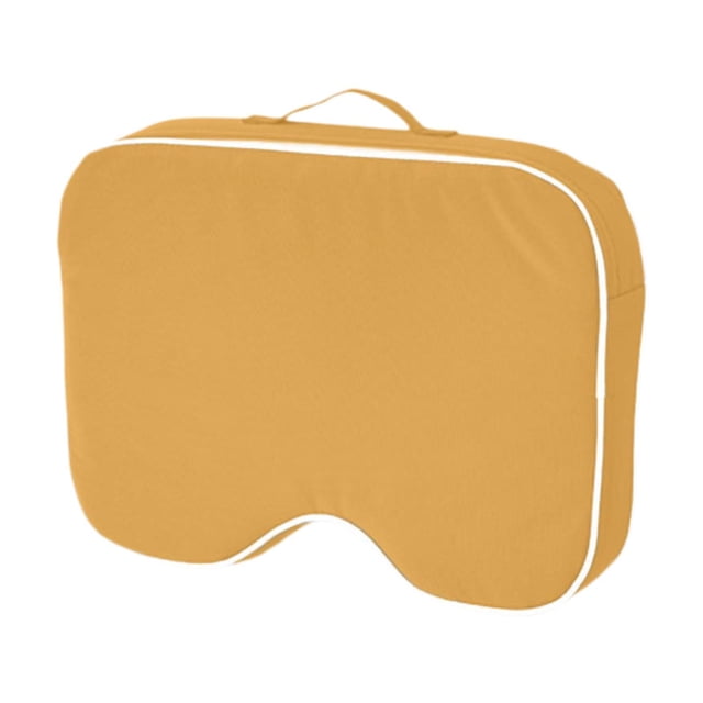 Cojín para silla de exterior, almohadilla para silla, transpirable y multiusos, cojín de esponja para asientos de muebles de patio, y sillas. Amarillo