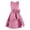 Pink, variant on YONGHS Kids Flower Girl Satin A Line Party Dress Junior Bridesmaid Gown Purple 12