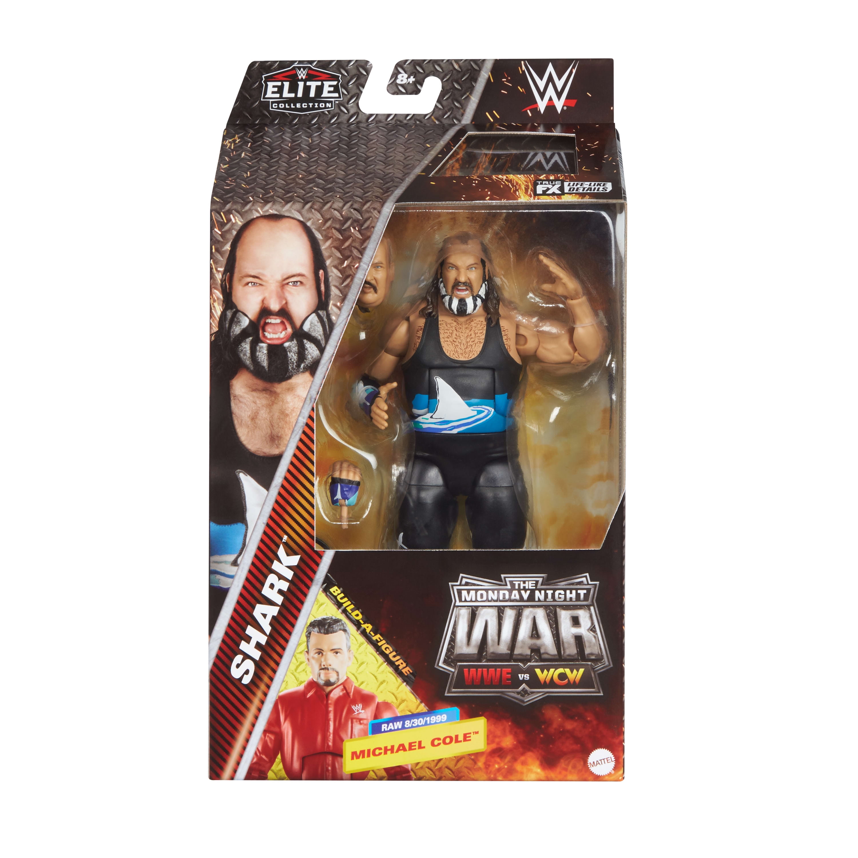 WWE Figurine articulée Élite Shark Monday Night War-15cm - Exclusivité Walmart