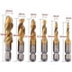 thumbnail image 2 of Set of 6 Thread Taps, Tap Drill, Metric Thread M3-M10 with Titanium-Coated HSS and Hexagonal Shank Tap Bits for Tapping Different Threads., 2 of 5
