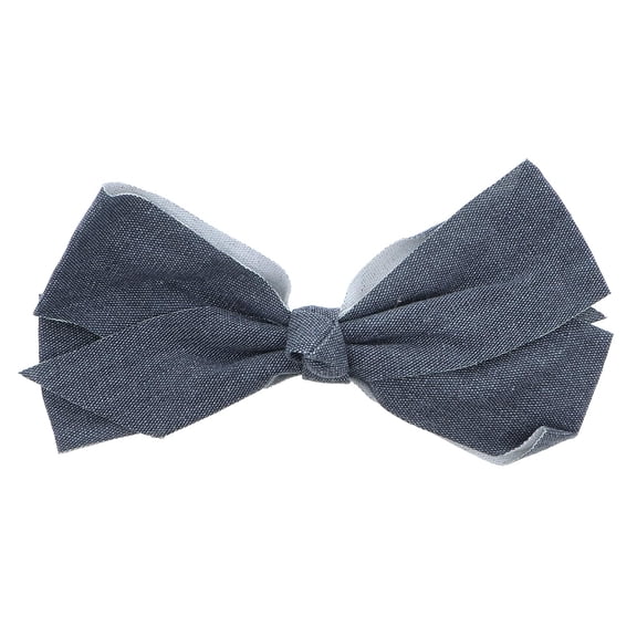 Motique Accessories 7 inch Canvas Hair Bow for Adult Female and Girls.
-Black