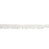 White Eyelet Ruffle Trim