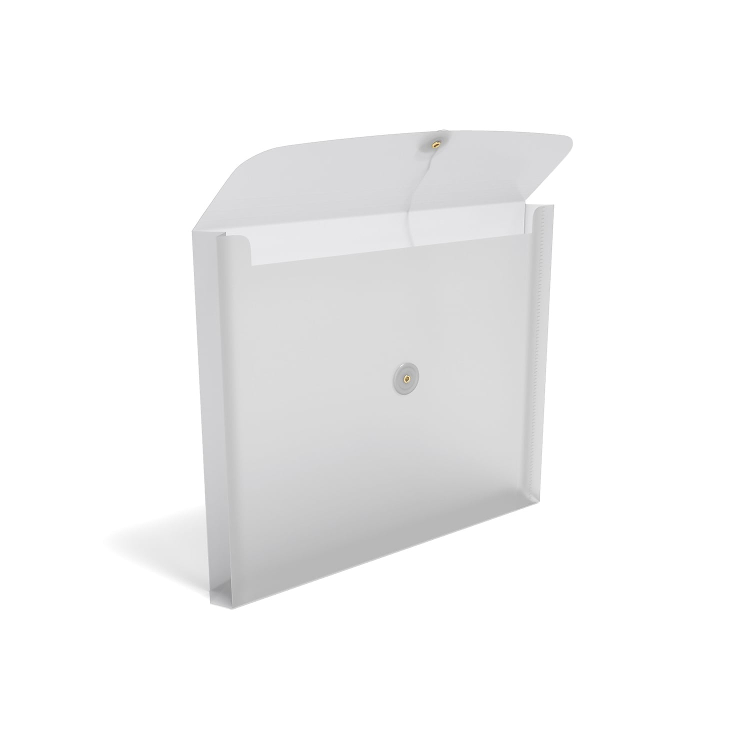 Staples TRU RED Plastic Filing Envelope with Button & String Closure