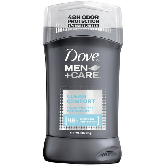 Dove Men Care Deodorant Stick, Clean Comfort 3 oz (Pack of 4)