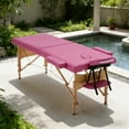 thumbnail image 2 of CL.HPAHKL Massage Table Portable Message Bed, 73 inch Long 2 Folding Lightweight Lash Bed Hold Up to 450lbs, Height Adjustable Tattoo Bed Esthetician Bed with Carry Bag, Pink, 2 of 8
