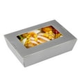 thumbnail image 2 of Cafe Vision 42 oz Gray Paper Take Out Container - Hinge Lock - 8" x 5 1/2" x 2" - 200 count box, 2 of 10