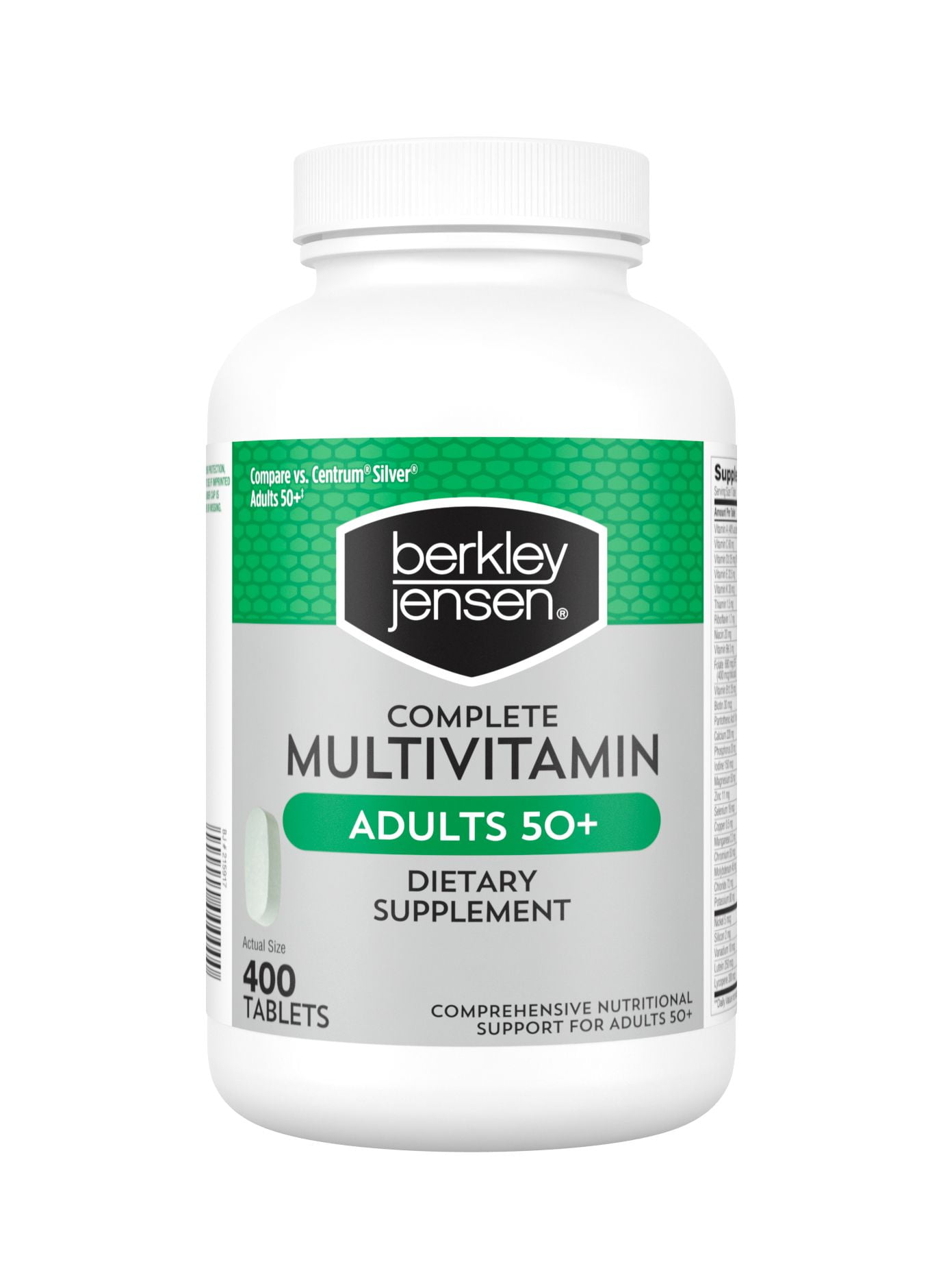 Berkley Jensen Complete Multivitamin Adult 50+, 400 ct.