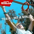 thumbnail image 3 of Fofana Ninja Warrior Obstacle Course 32 Piece Kids Backyard Playset 65 ft Slackline Ages 6+ Outdoor, 3 of 9