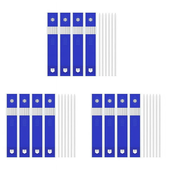 72 Pieces Carpenter Pencil Lead Refills 2.8 mm White, Solid Mechanical Pencils Refill Replacement