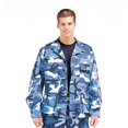 thumbnail image 1 of Rothco Color Camo BDU Shirt - Sky Blue Camo, Large, 1 of 4
