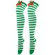 thumbnail image 4 of Calcetines largos hasta la rodilla para mujer, lisos, con lazo navideño y bola, cálidos, para mujer, 4 of 4