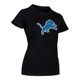 thumbnail image 3 of NFL Playera Aficionado Básica Detroit Lions Negro para Mujer, Talla Grande, 3 of 5