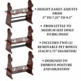 thumbnail image 6 of Elevated Dog Bowls, 3 Height Adjustable Raised Dog Bowl Stand with Stainless Steel Bowls Dog Feeder for Medium Small Pets, 6 of 6