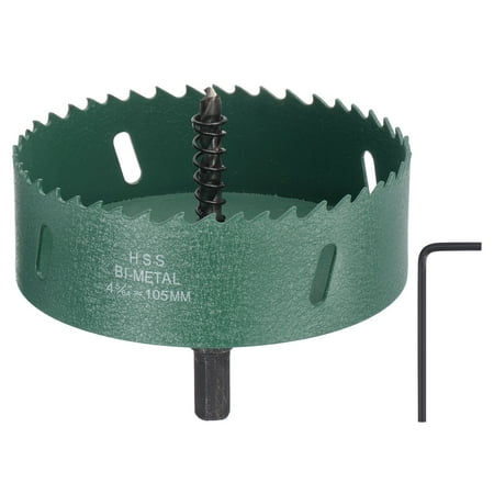 

Uxcell Bi-Metal Hole Saw High Speed Steel Hole Cutter Tool for Metal Wood PVC 4-5/64