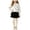 Z002-White, variant on WXFAZCVU Girls 2 Piece Outfits Bow Long Sleeved Top and Skirt Set Fall Fashion Clothing Size 6 Years