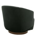thumbnail image 4 of MINCETA Accent Chair,Modern Swivel Chairs for Living Room and Bedroom Reading with Wood Base,Performance Fabric in Black, 4 of 5