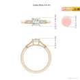 thumbnail image 4 of ANGARA Natural 0.55 Ct. Diamond Vintage Inspired Ring in 14K Rose Gold for Women (Ring Size: 11.5), 4 of 9
