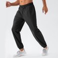 thumbnail image 2 of LYMAYTER Runing Pants for Men Casual Quick-Dry Stretch Long Pants Lightweight Workout Cuffed Pants S-2XL, 2 of 9