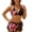 C-Black132, variant on DHFJKG Floral Print Women Swimsuit Bikini Set With Mesh Skirts 3 Piece Beach Outfits Halter Side Tie Triangle Top Thong Bottoms Stylish Beachwear