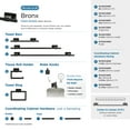 thumbnail image 5 of Amerock Bronx Black Bronze 9 inch (229mm) Towel Bar, 5 of 6