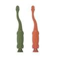 thumbnail image 6 of Dr. Brown's Baby & Toddler Training Toothbrush with Soft Bristles, Green/Orange Dinosaurs, 1-4Y, 2 Pack, 6 of 10