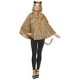 thumbnail image 1 of Womens Leopard Poncho, 1 of 2