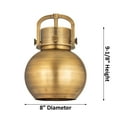 thumbnail image 2 of Innovations Lighting  Newton Metal Sphere - 1 Light 8" Stem Hung Pendant Polished Nickel, 2 of 5